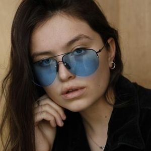 100% UV protection Blue tinted Aviators